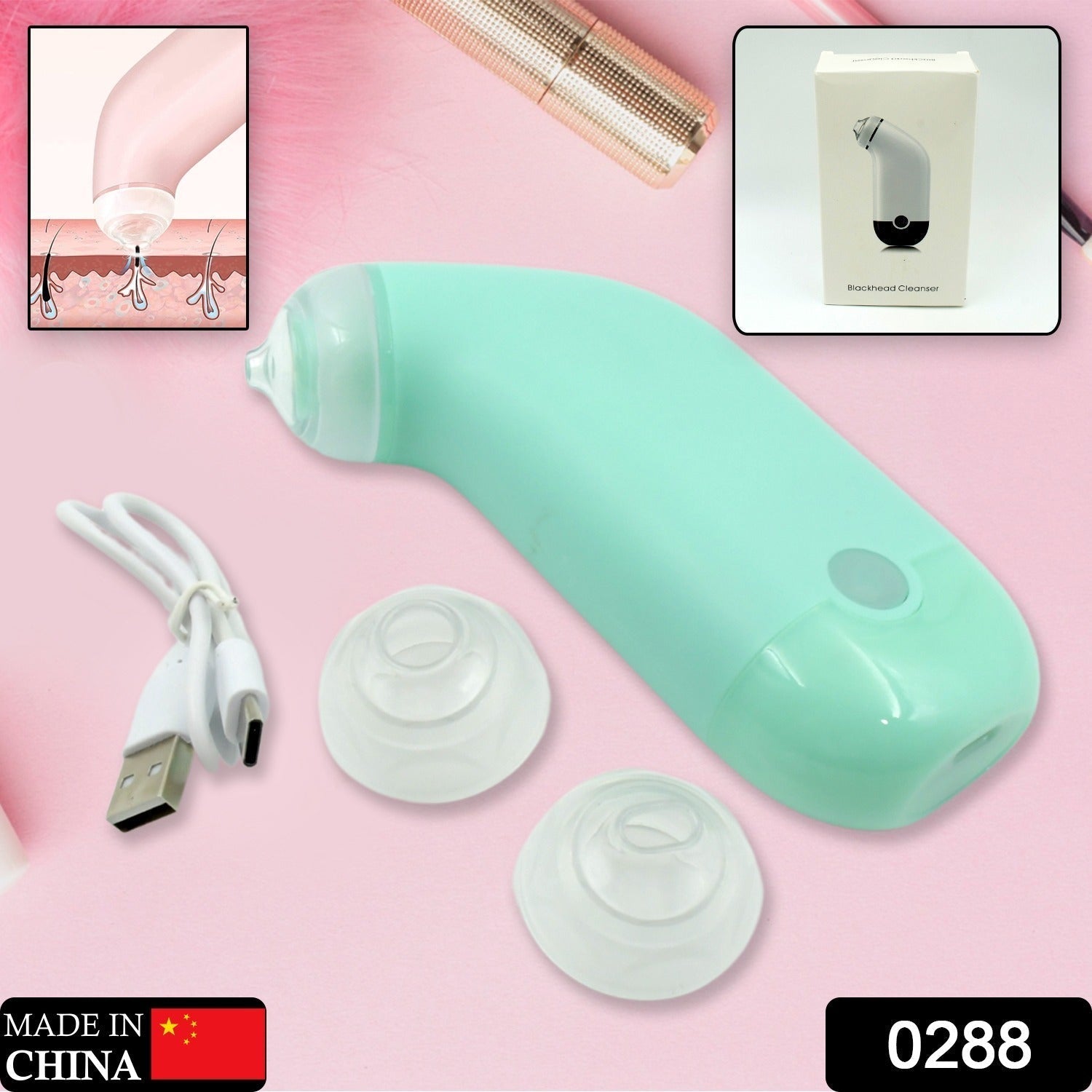 Mini Handheld Vacuum Blackhead Remover – Facial Massage & Spot Lifting (1 Pc) Mini Handheld Vacuum Blackhead Remover – Facial Massage & Spot Lifting (1 Pc)